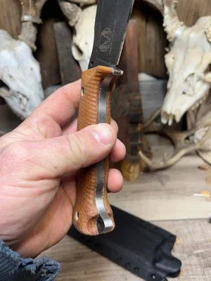 WTG Nomad Camp 9NC Canvas Micarta Handles - Carroll’s Custom Knife Scales
