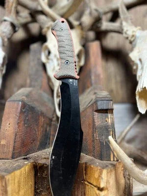 Spartan Blades Harsey Kukri / Fighter / Nessmuk Canvas Micarta Handles - Carroll’s Custom Knife Scales