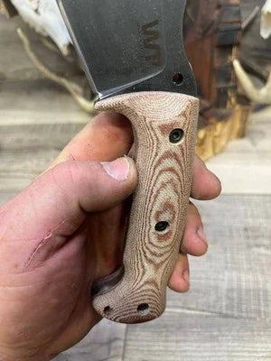 WTG Nomad Camp 9NC Canvas Micarta Handles - Carroll’s Custom Knife Scales