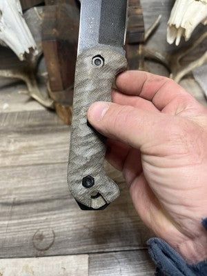 KA-BAR Becker BK2, BK9, Etc. Canvas Micarta Handles - Carroll’s Custom Knife Scales