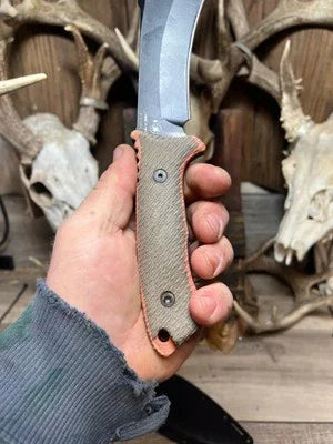 Spartan Blades Harsey Kukri / Fighter / Nessmuk Canvas Micarta Handles - Carroll’s Custom Knife Scales
