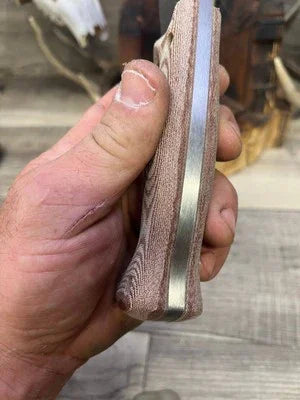 WTG Nomad Camp 9NC Canvas Micarta Handles - Carroll’s Custom Knife Scales