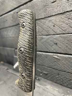 White River Knives Ursus Cub Burlap Micarta Handles - Carroll’s Custom Knife Scales