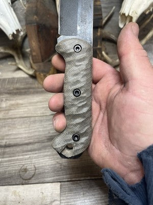 KA-BAR Becker BK2, BK9, Etc. Canvas Micarta Handles - Carroll’s Custom Knife Scales