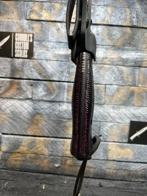 Acta Non Verba P300 or P250 Black/Burgundy Canvas Handles - Carroll’s Custom Knife Scales