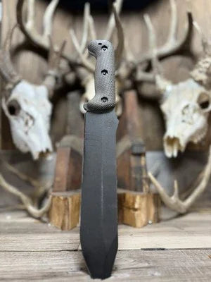 KA-BAR Becker BK2, BK9, Etc. Canvas Micarta Handles - Carroll’s Custom Knife Scales